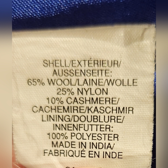 Gap Black Wool and Cashmere Coat Fully Lined - Picture 3 of 4